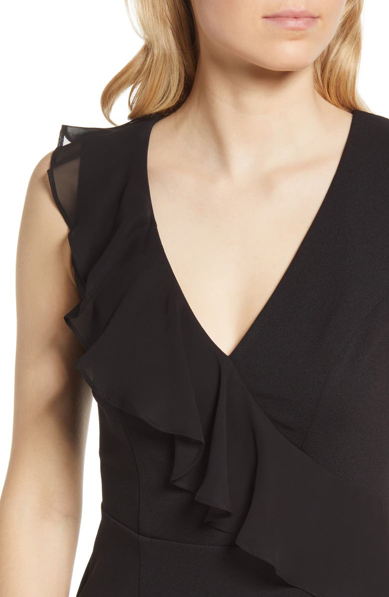 Connected Apparel Cascade Ruffle Dress, Alternate, color, 