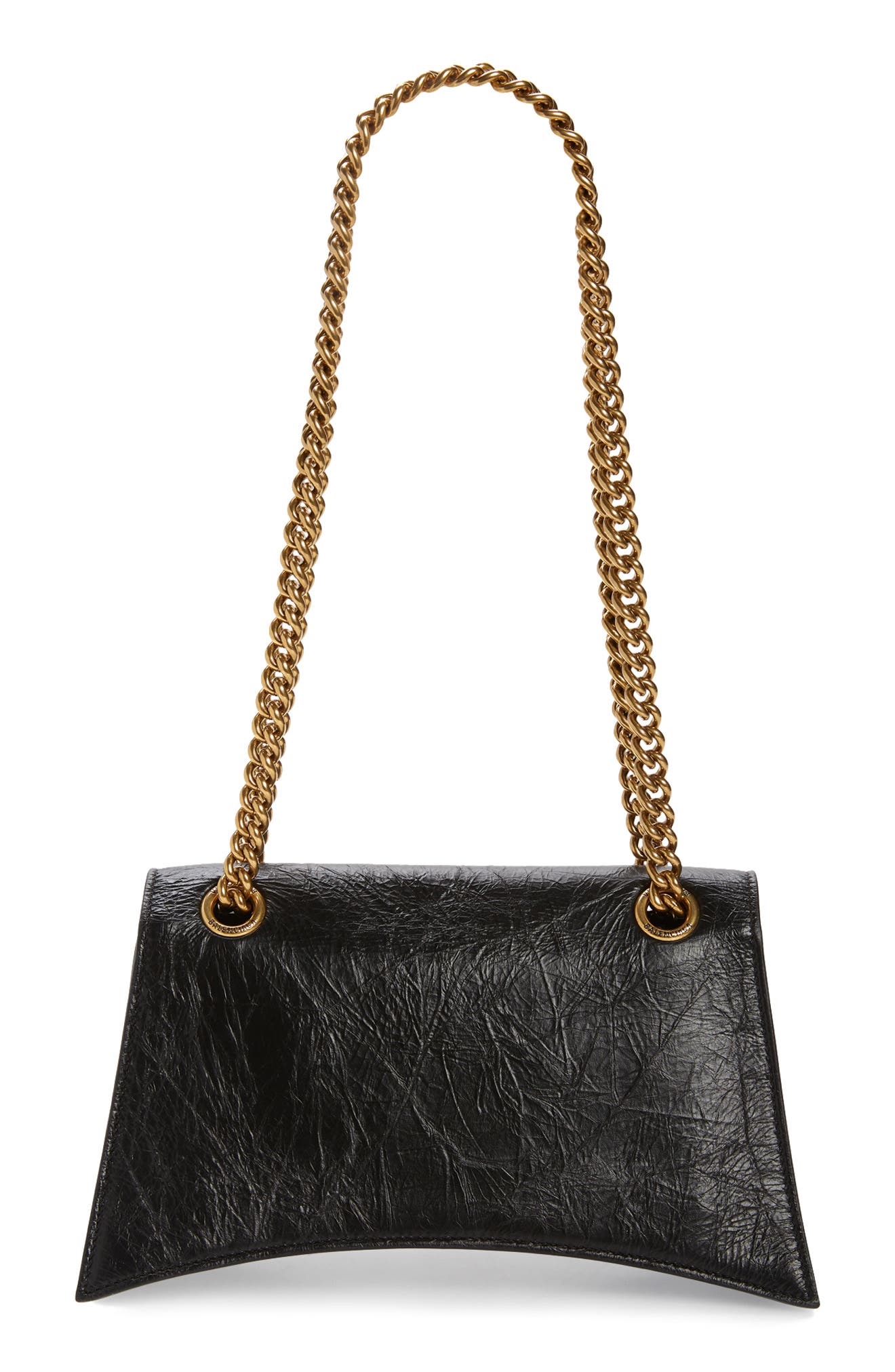 Balenciaga Crush Leather Shoulder Bag, Alternate, color, 
