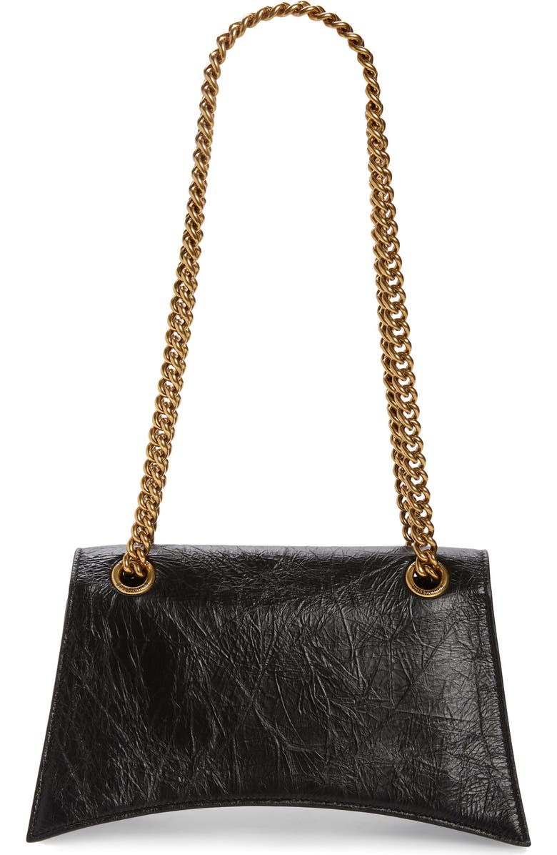 Balenciaga Crush Leather Shoulder Bag, Alternate, color,