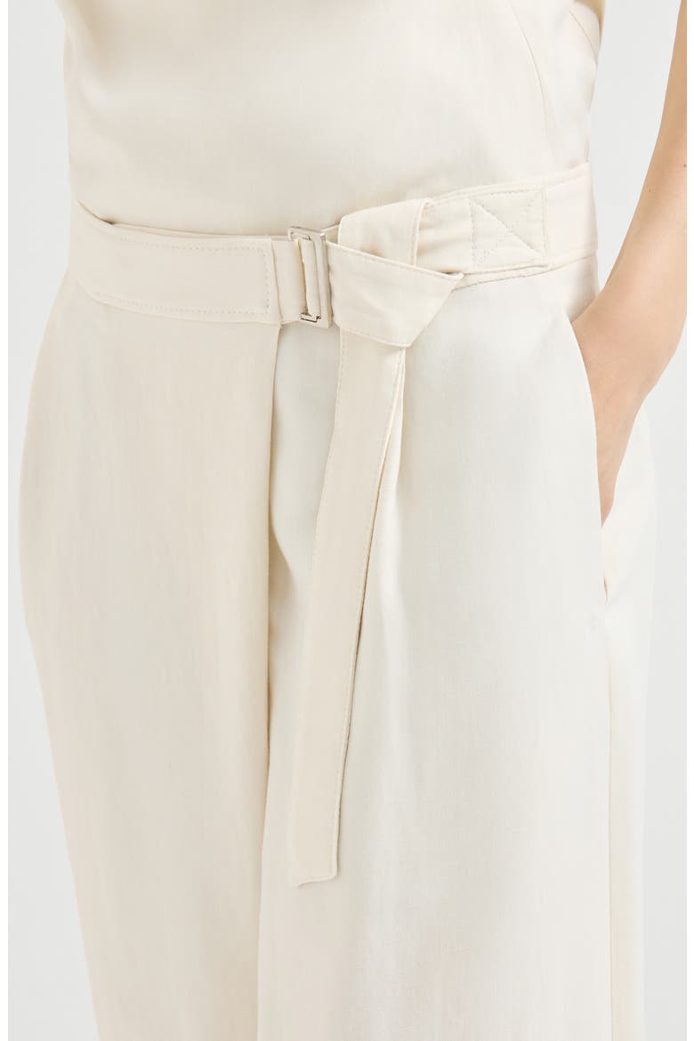 Sartorial wrap trousers, Alternate, color, Ivory