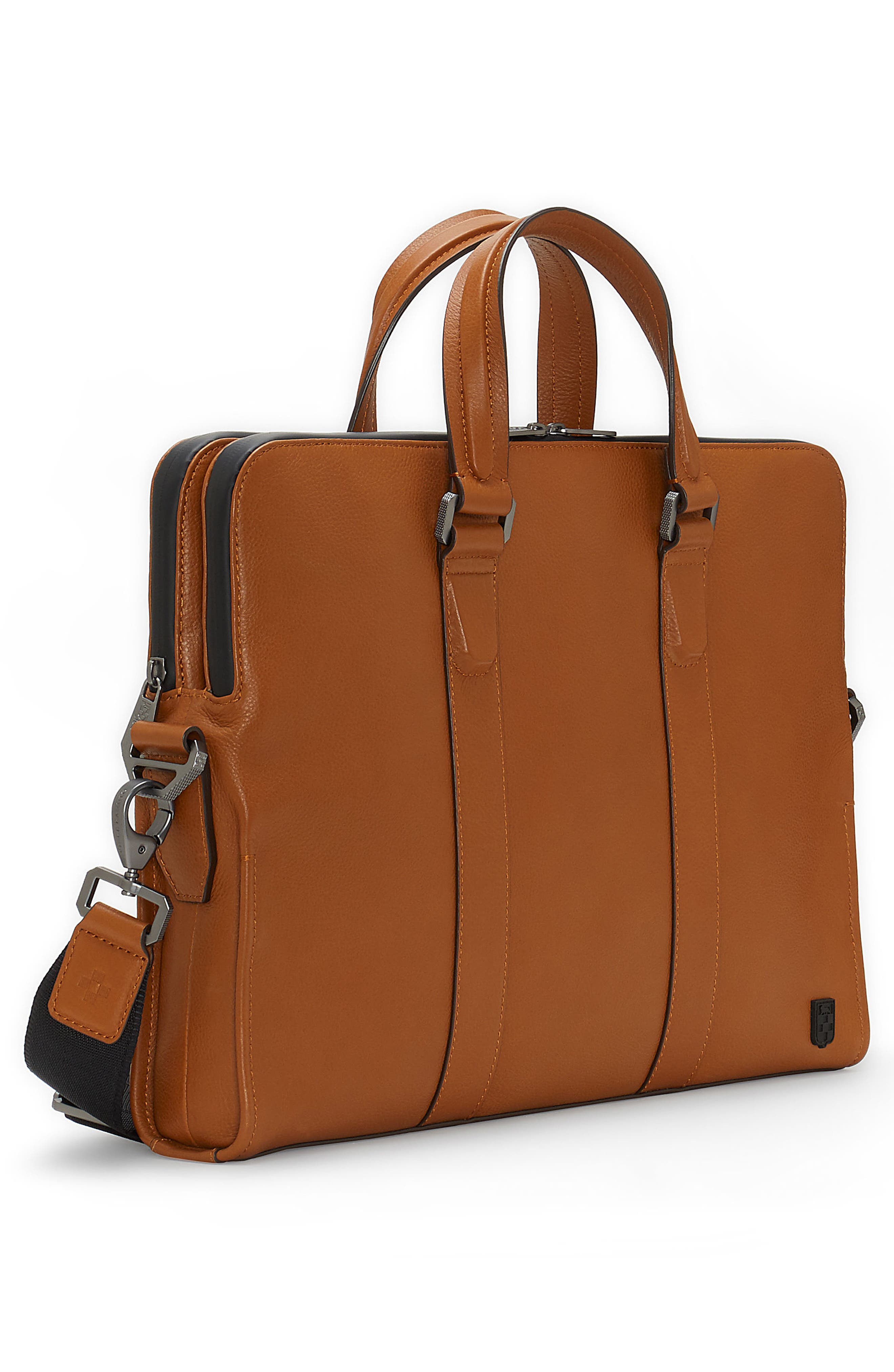 Vince Camuto Dopia Leather Briefcase, Alternate, color, 