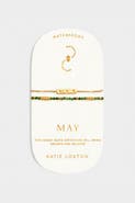 Katie Loxton Birthstone Bracelet 'May' in Green Agate