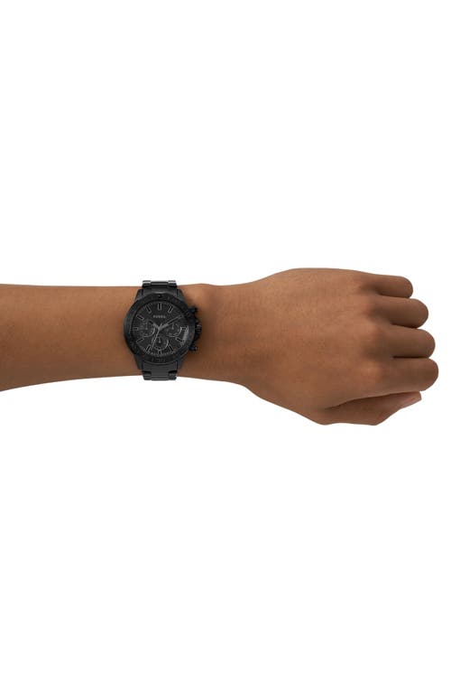 Fossil Men's Bannon Multifunction, Black-tone Stainless Steel Watch In Black