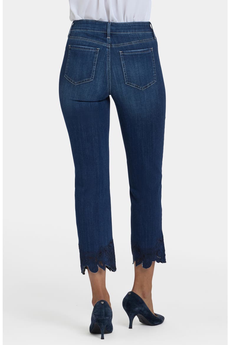 Marilyn Embroidered Ankle Straight Leg Jeans, Alternate, color, WONDERLAND
