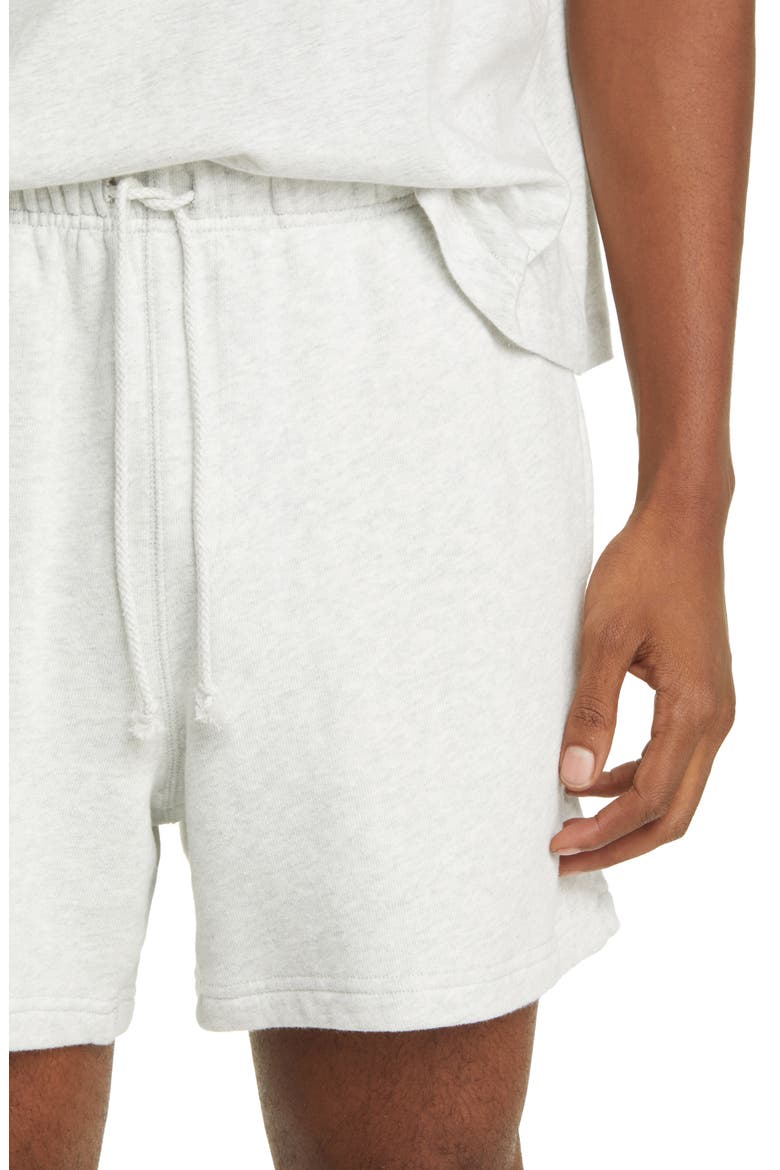 Core Organic Cotton Brushed Terry Sweat Shorts, Alternate, color, ASH GREY