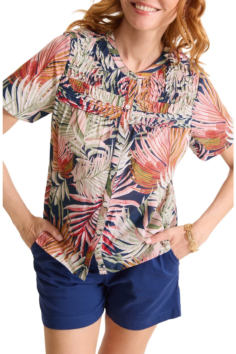 Palm Canyon Print Shrit, Main, color, COASTLINE
