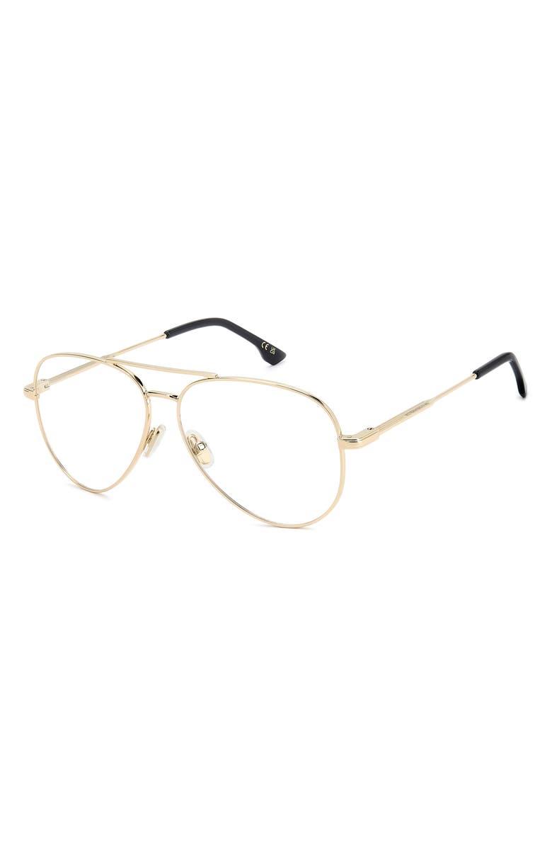 Victoria Beckham 58mm Pilot Optical Glasses, Alternate, color, 