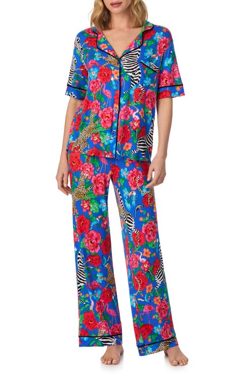 Contrast Piping Pajamas