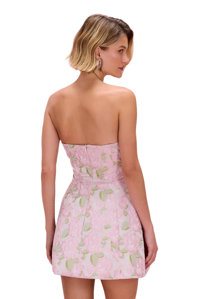 Garden Jacquard Mini Dress, Alternate, color, PINK