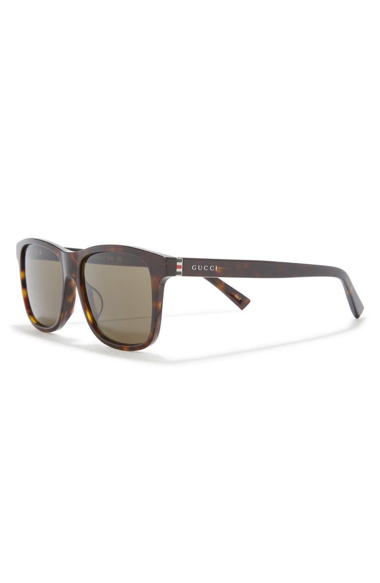 Gucci 54mm Rectangle Sunglasses, Alternate, color,