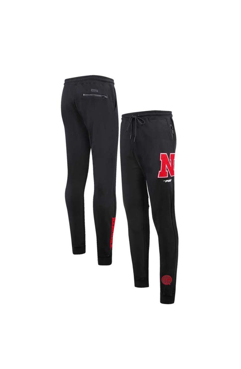 PRO STANDARD Men's Pro Standard Black Nebraska Huskers Classic DK Jogger Pants, Main, color,