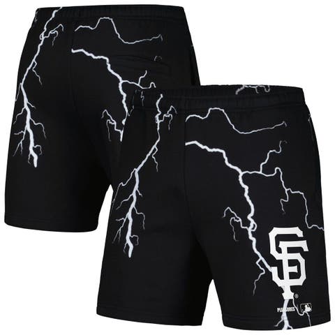 Men's PLEASURES  Black San Francisco Giants Lightning Shorts