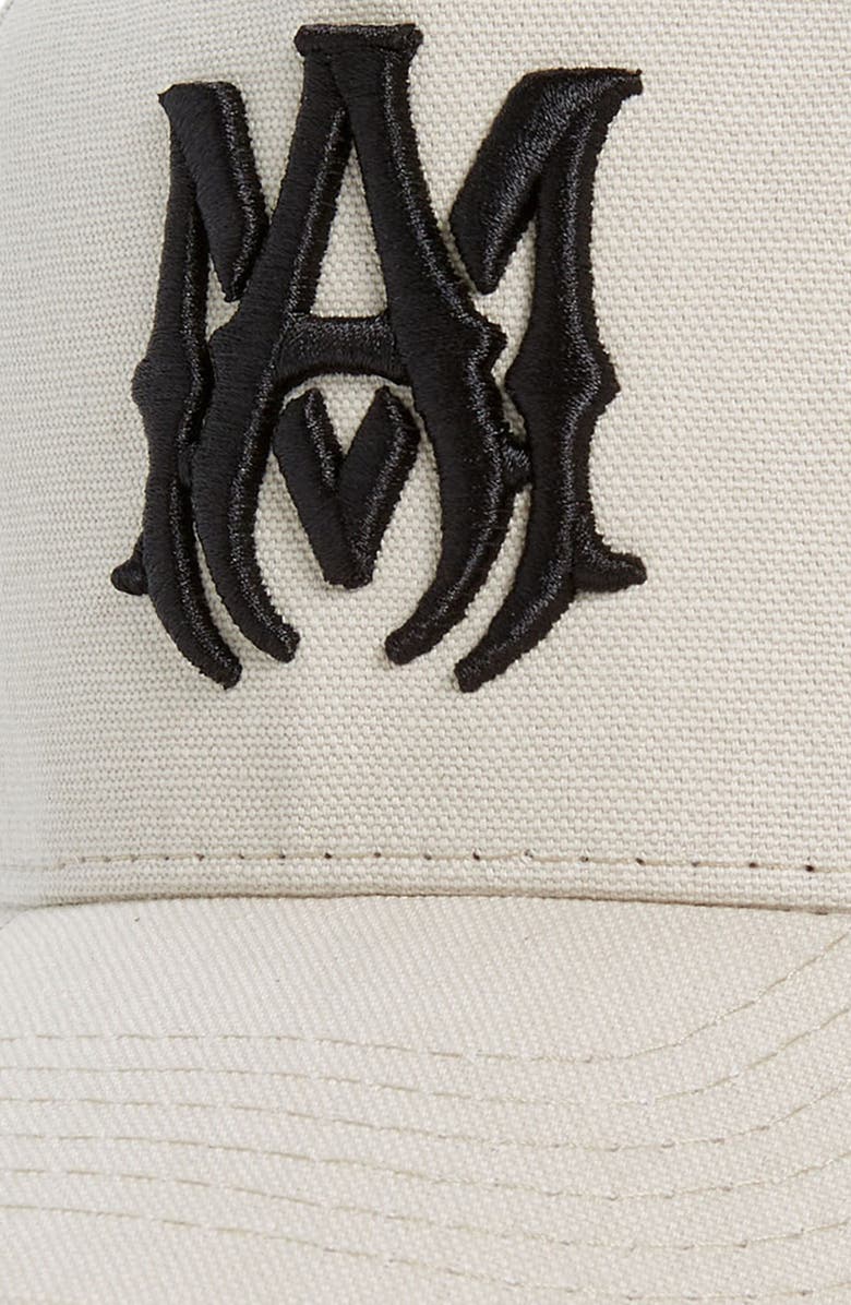 AMIRI MA Logo Embroidered Snapback Baseball Cap, Alternate, color,
