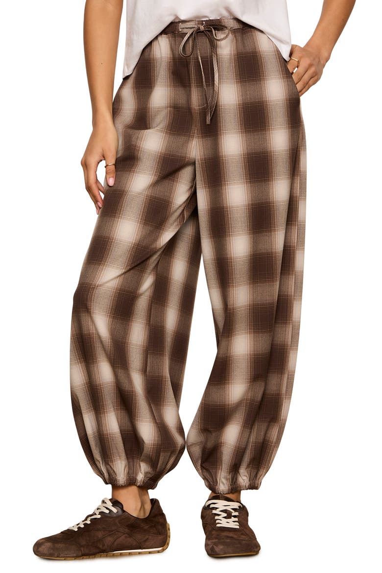 Float On Balloon Pants, Alternate, color, COCOA POWDER BROWN PLAID