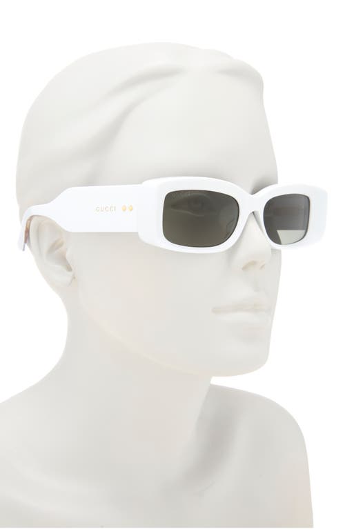 Gucci 53mm Rectangular Sunglasses