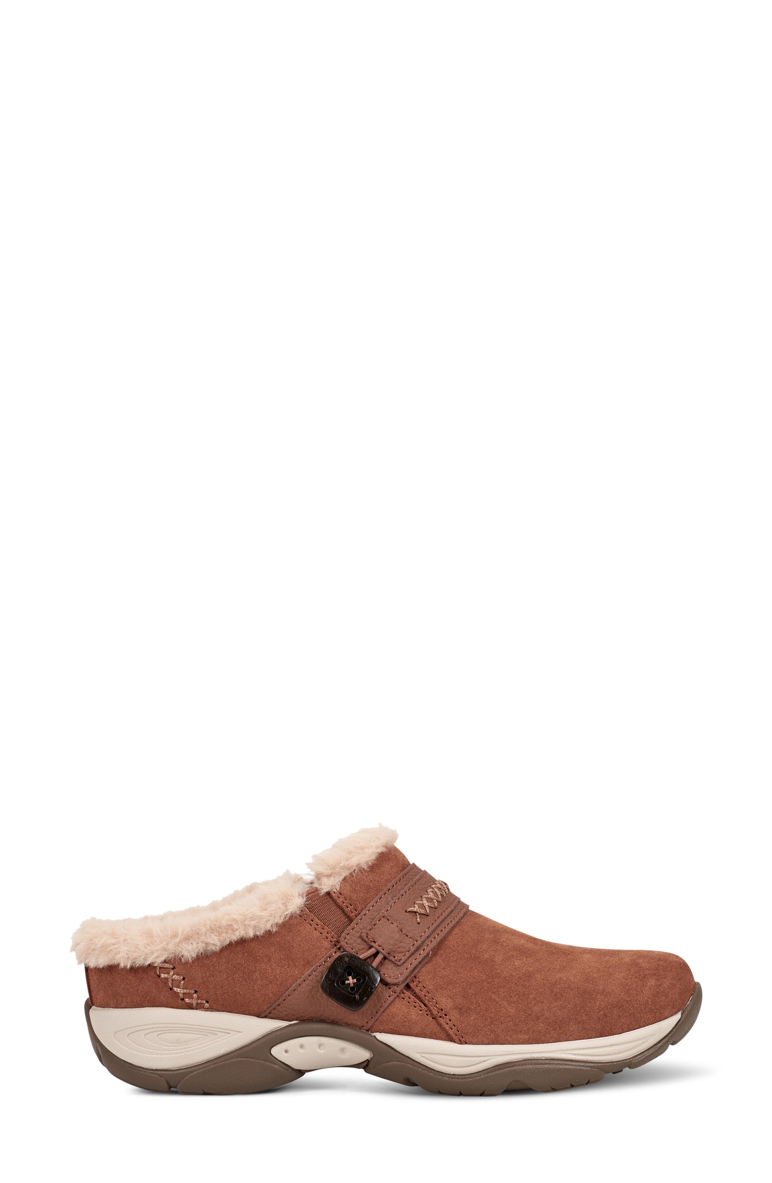 Easy Spirit Elinn Faux Shearling Mule, Alternate, color, Medium Brown