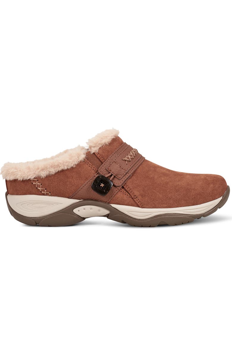 Easy Spirit Elinn Faux Shearling Mule, Alternate, color, Medium Brown
