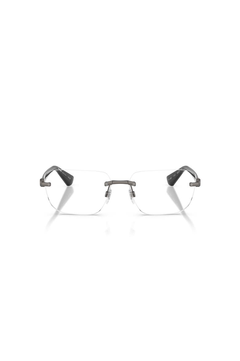 58mm Rectangle optical glasses, Alternate, color, Grey