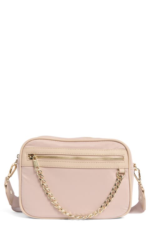 Woven Camera Crossbody Bag