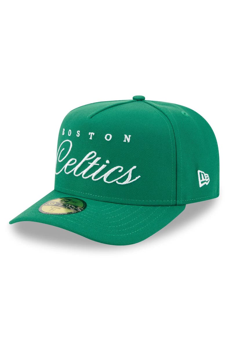 New Era Men's New Era Kelly Green Boston Celtics 2025 NBA Draft A-Frame 59FIFTY Fitted Hat, Alternate, color, Kelly Green