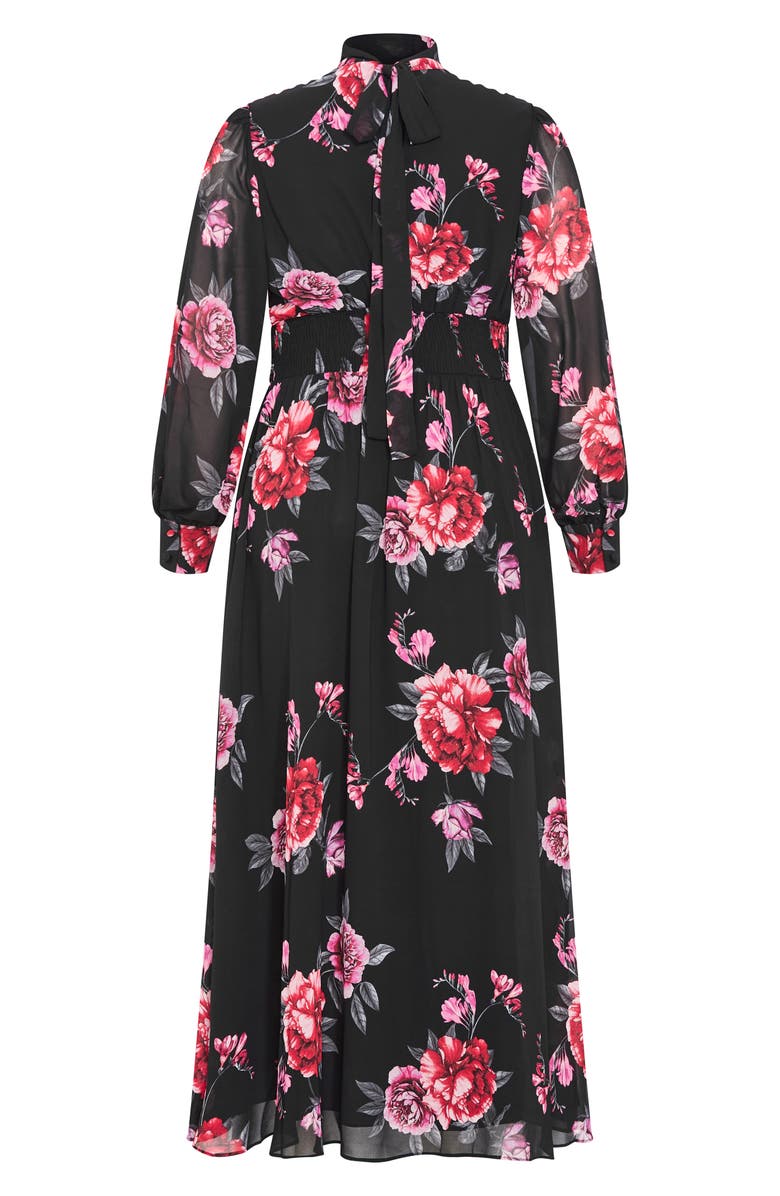 City Chic Alexandra Print Long Sleeve Maxi Dress, Alternate, color,