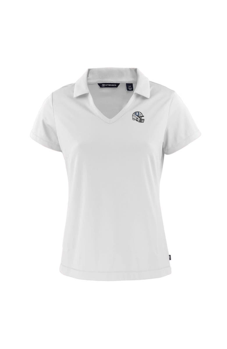 Cutter & Buck Women's Cutter & Buck  White Indianapolis Colts Helmet Daybreak Eco Recycled V-Neck Polo, Alternate, color, 