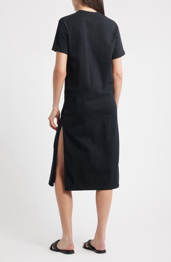 Logo Embroidered Cotton Jersey T-Shirt Dress