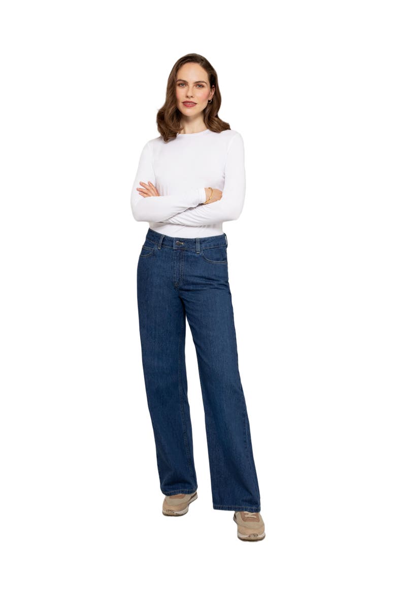Wide Leg Jean, Main, color, INDIGO MID WASH