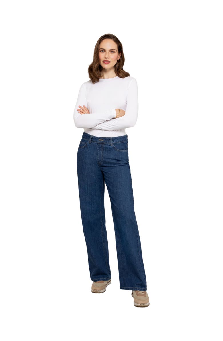 Celtic & Co. Wide Leg Jean, Main, color, Indigo Mid Wash