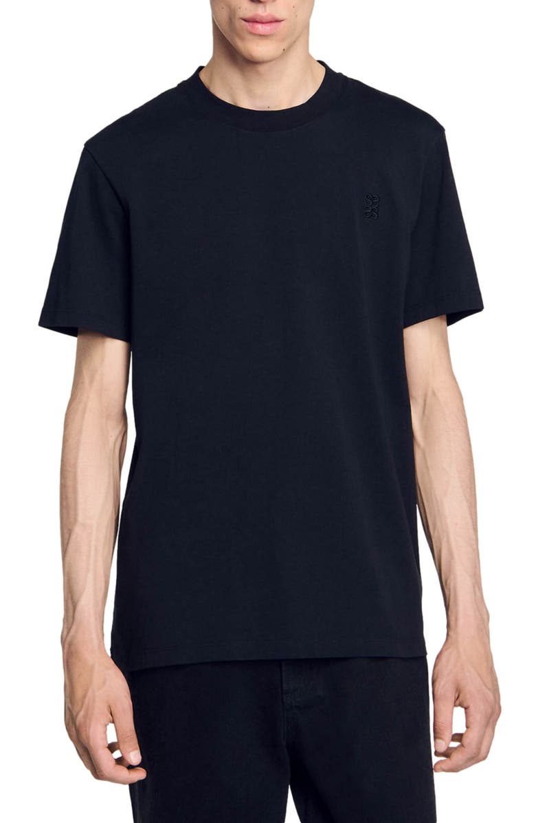 SANDRO Cotton T-shirt, Main, color, 