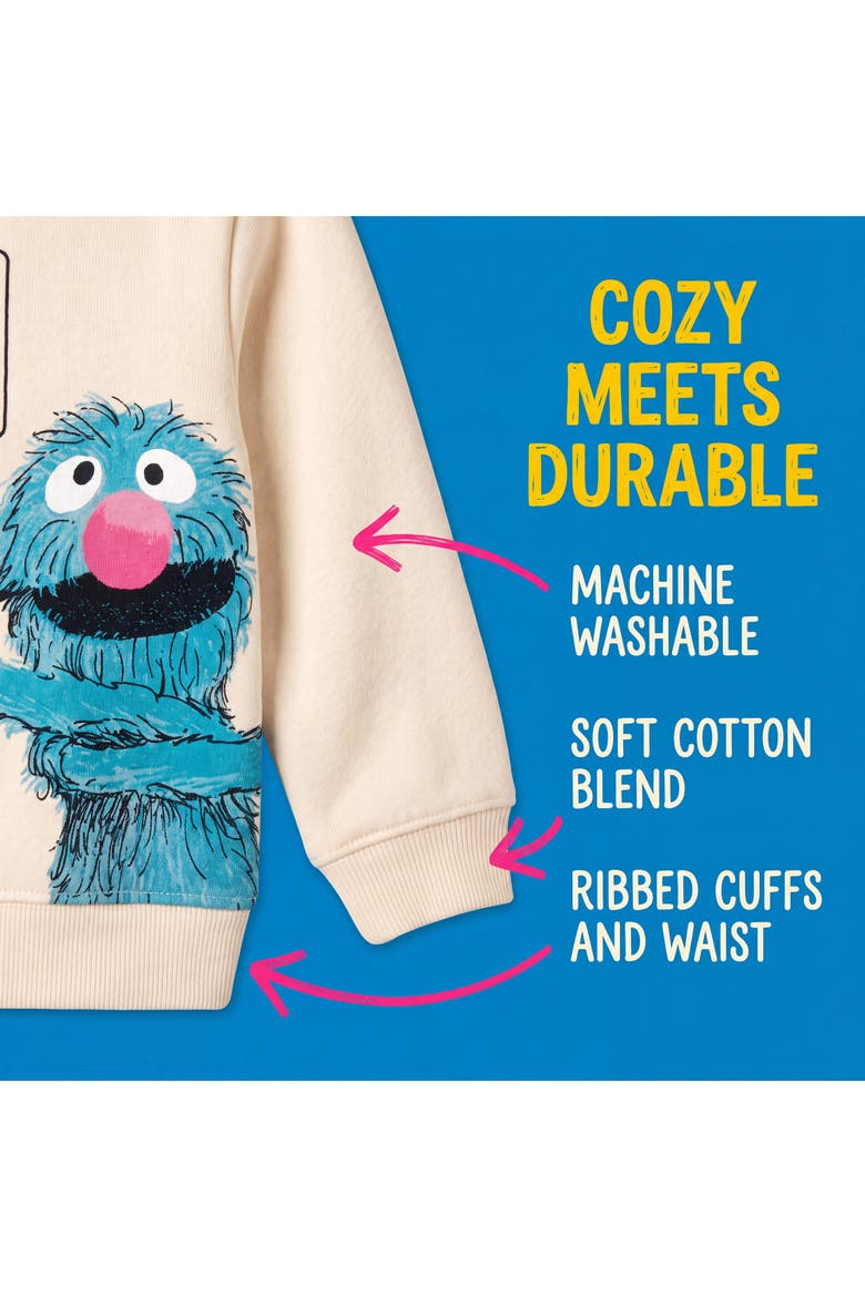 Sweatshirt and Book Set, Alternate, color, Grover Off White