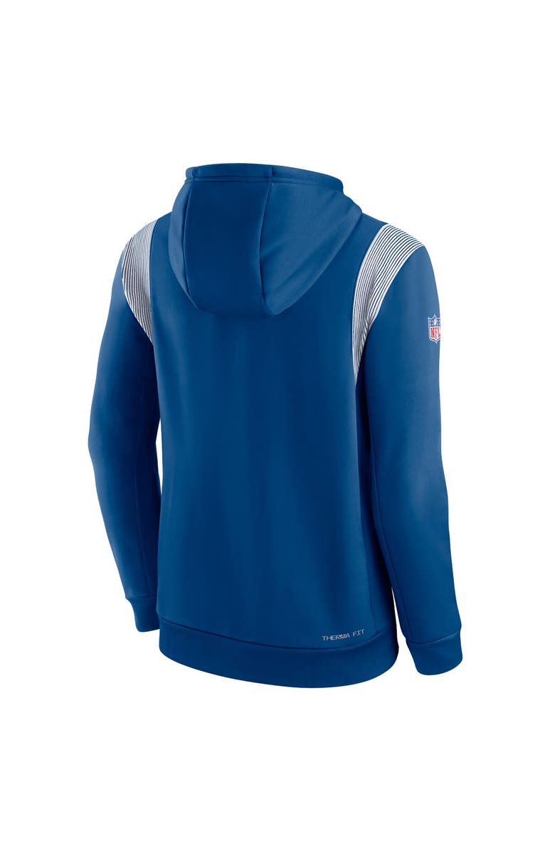 Nike Men's Nike Royal Indianapolis Colts Sideline Athletic Stack Performance Pullover Hoodie, Alternate, color, Royal