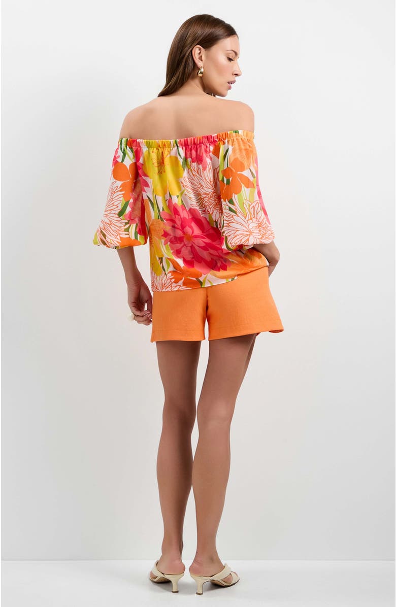 Trina Turk Vittoria Off-Shoulder Top, Alternate, color, Como