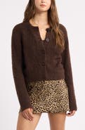 BP. Bouclé Crewneck Cardigan