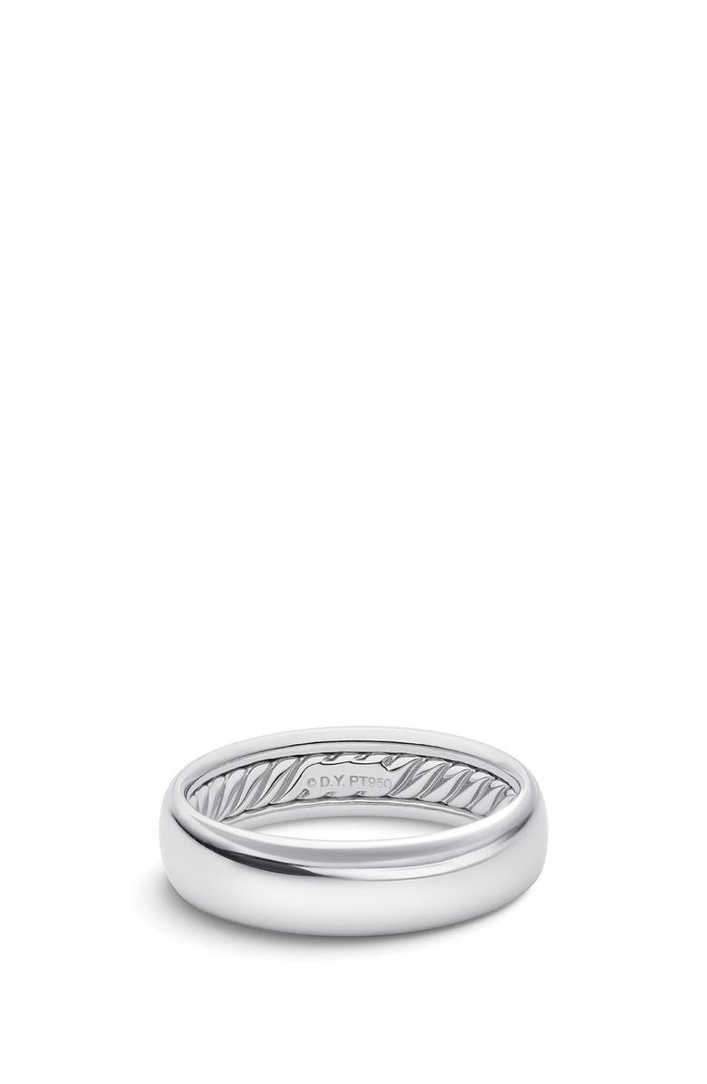 David Yurman Band Ring in Platinum, Main, color,