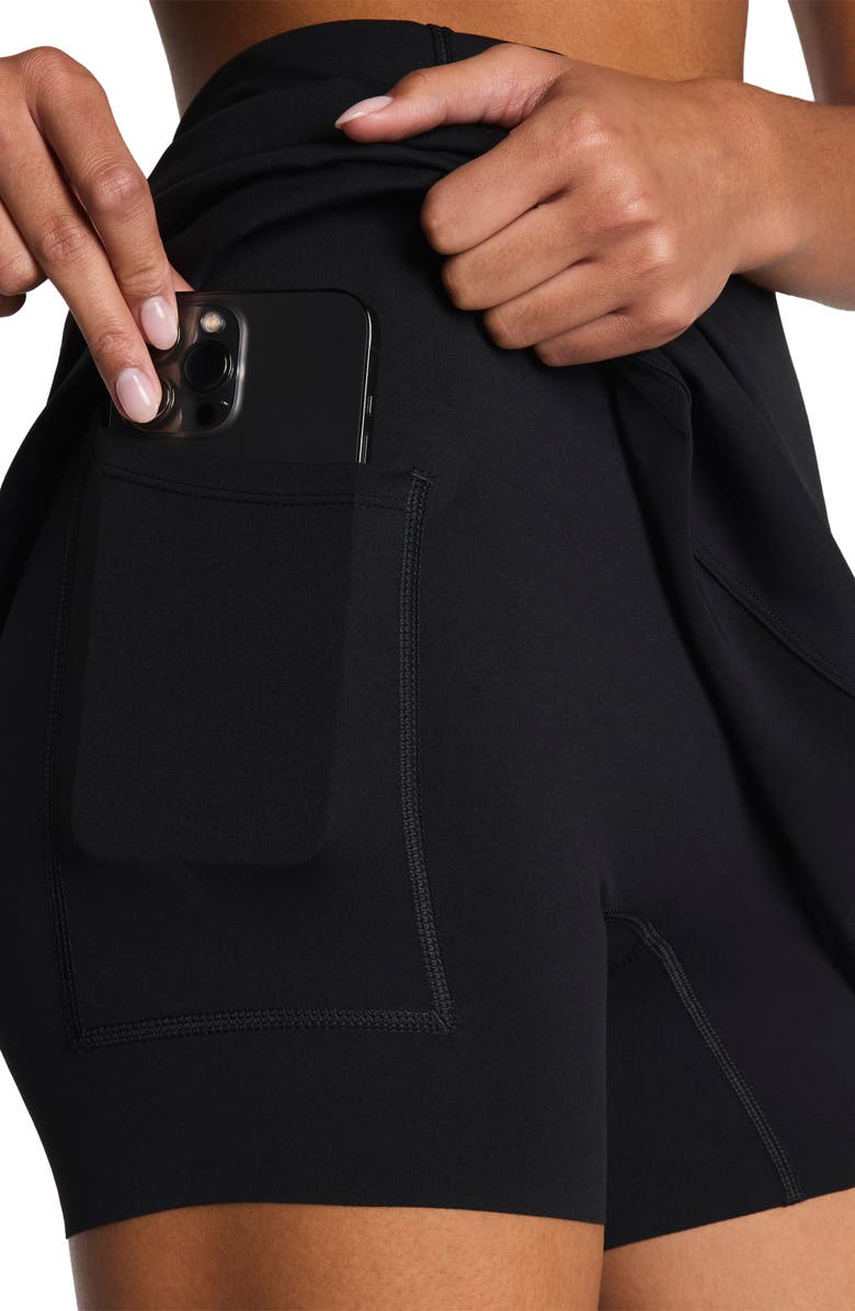 SPANX<sup>®</sup> Coreluxe Meshery Skort, Alternate, color, Very Black