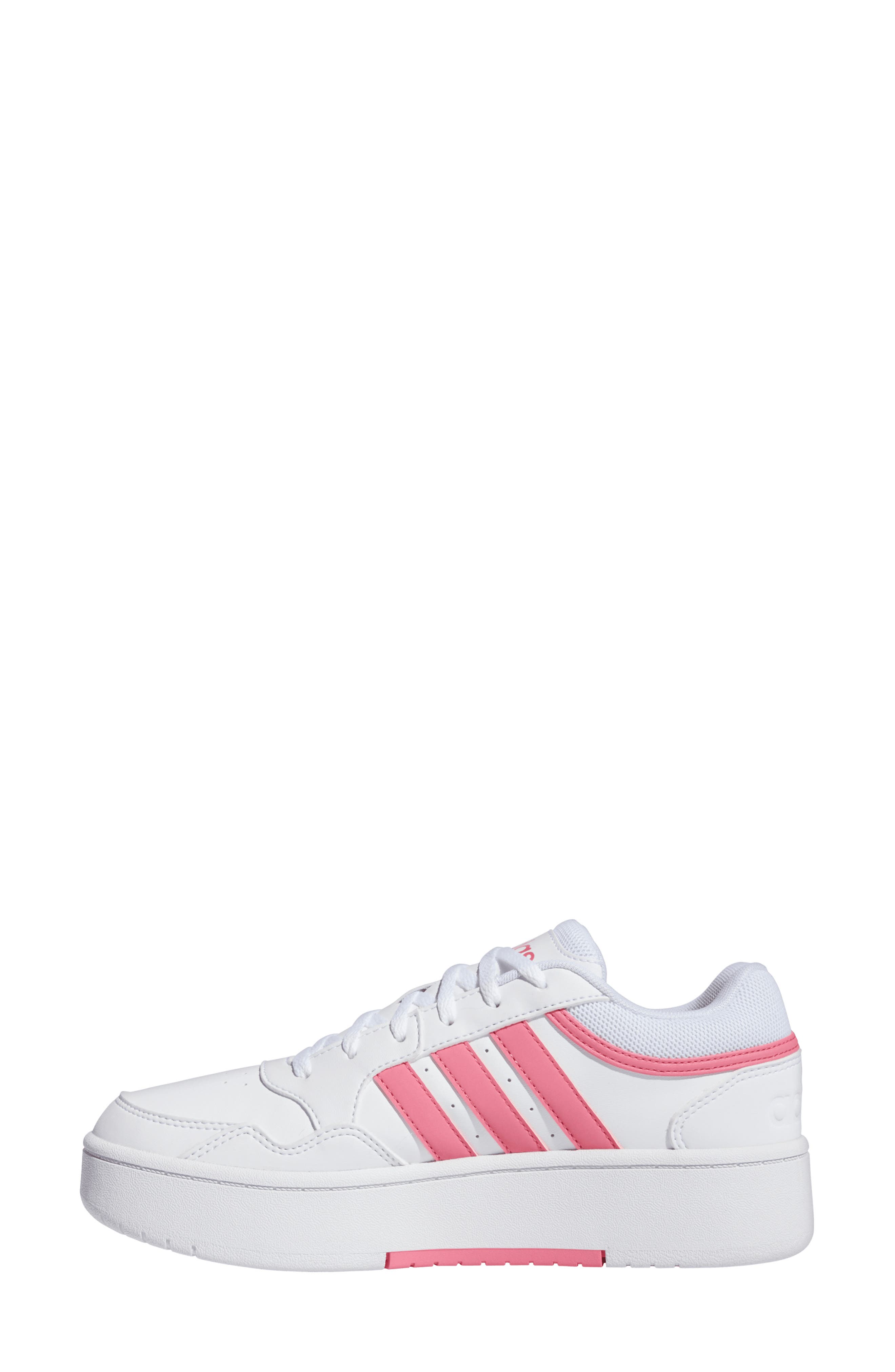 Hoops 3.0 Sneaker, Alternate, color, WHITE/PINK