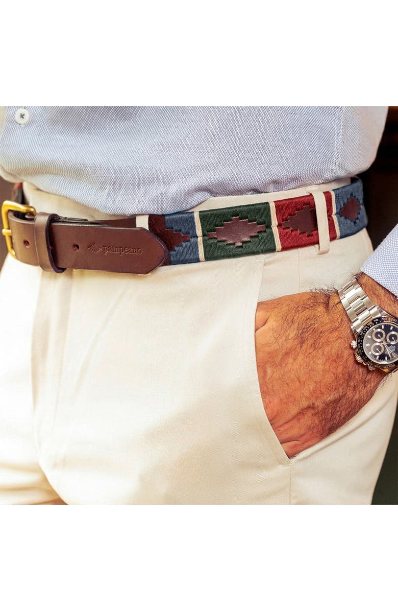 pampeano Otono Belt, Alternate, color, Brown/Burgundy/Dark Green/Blue