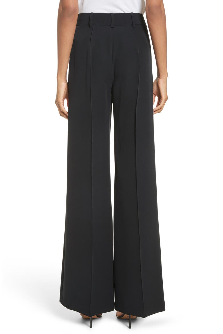 'Hayden' Wide Leg Trousers, Alternate, color, BLACK