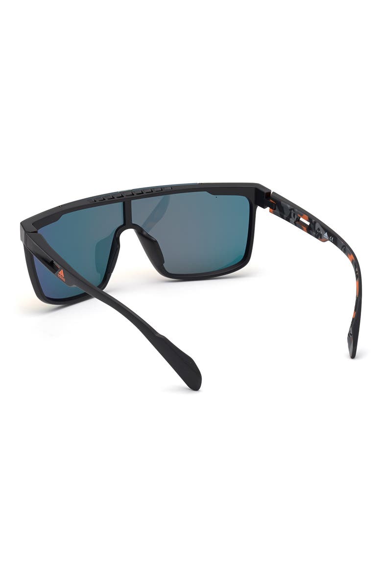 Shield Sunglasses, Alternate, color, MATTE BLACK / BROWN MIRROR