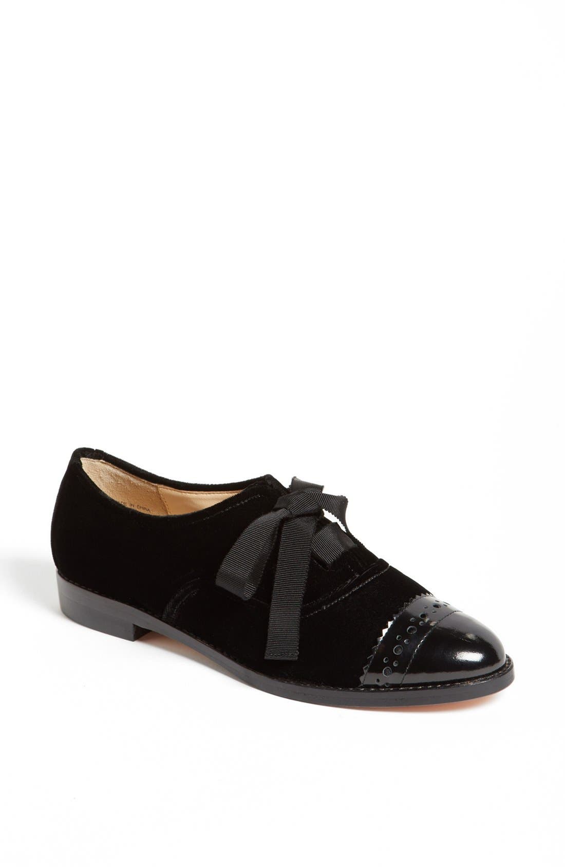 'poppin' oxford, Main, color, BLACK VELVET/ BLACK CALF
