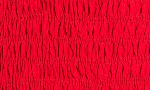 Shop Endless Rose Ruffle Smocked Maxi Dress In Red
