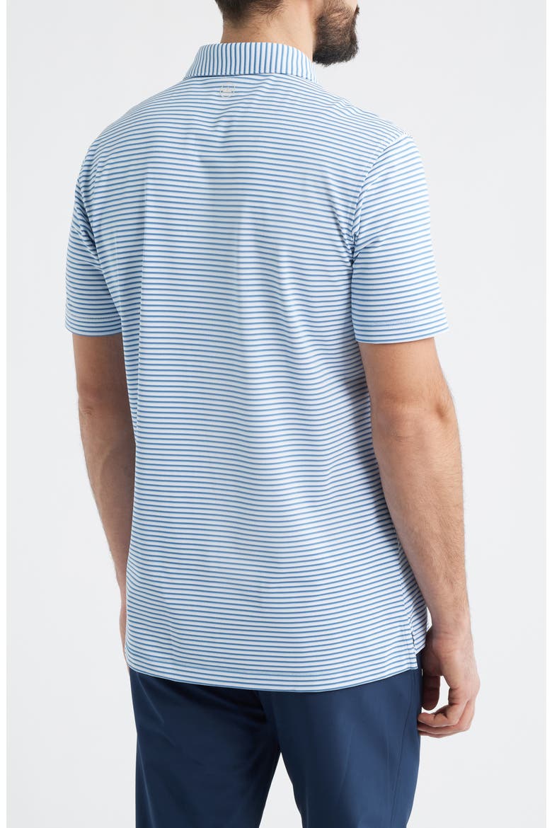 Tempo Performance Piqué Golf Polo, Alternate, color, WHITE / STORM