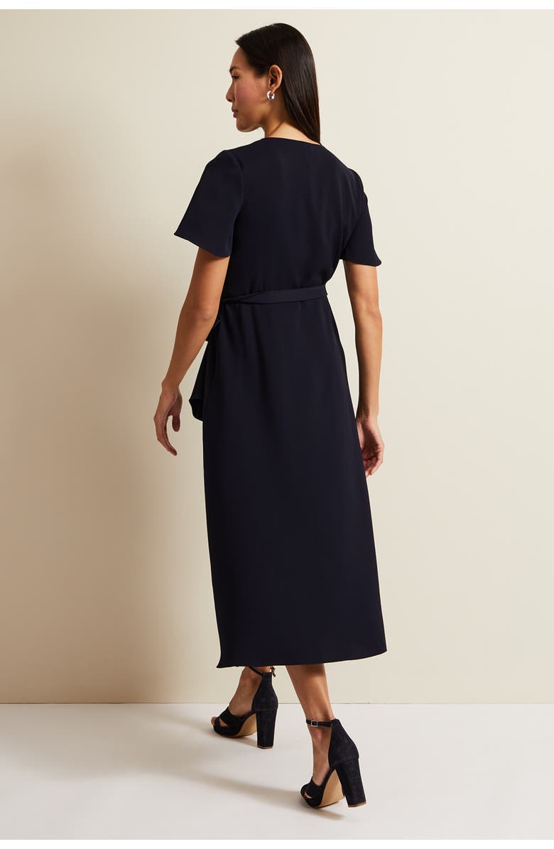 Phase Eight Julissa Wrap Midi Dress, Alternate, color, Navy