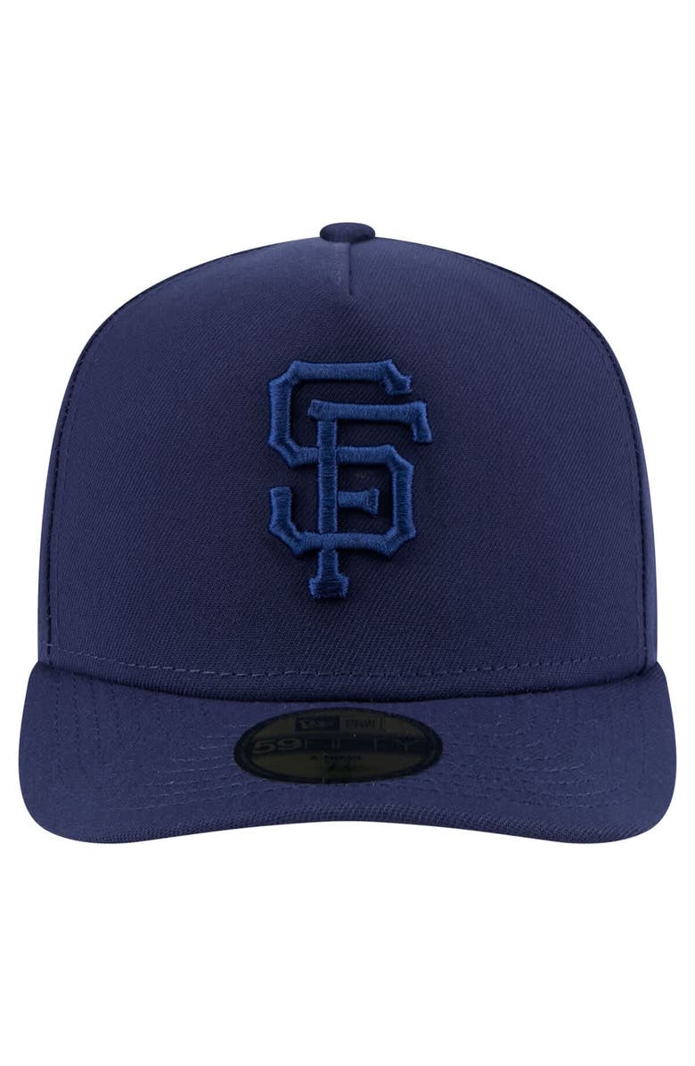 New Era Men's New Era Navy San Francisco Giants Color Pack A-Frame 59FIFTY Fitted Hat, Alternate, color, Navy