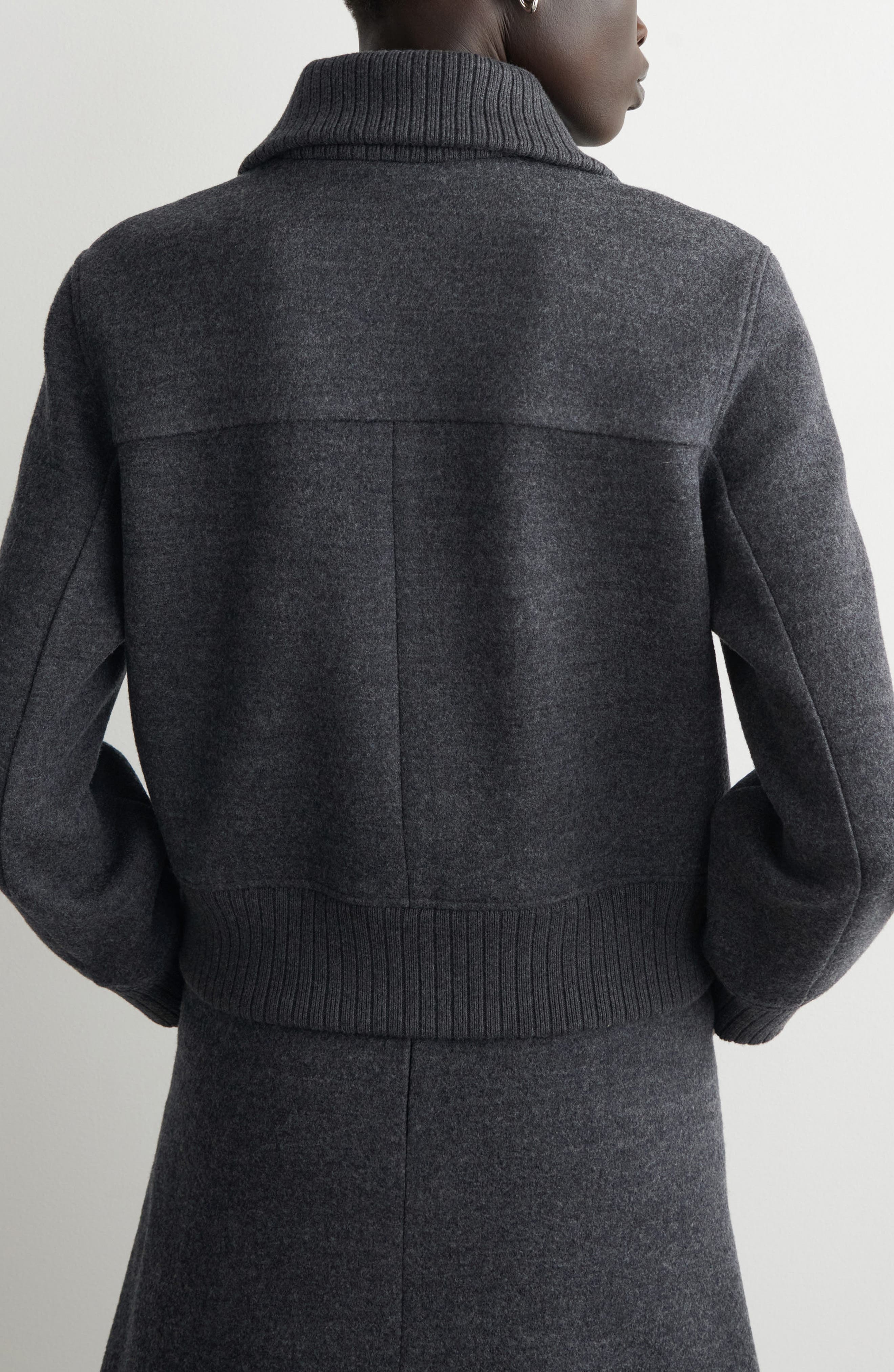 Wool Blend Bomber Jacket - image 2