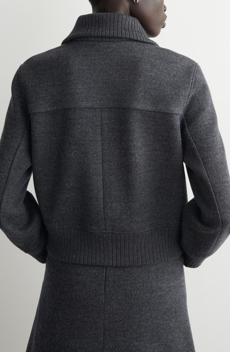 COS Wool Blend Bomber Jacket, Alternate, color, 