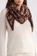 Vince Camuto Folk Floral Jacquard Triangle Scarf