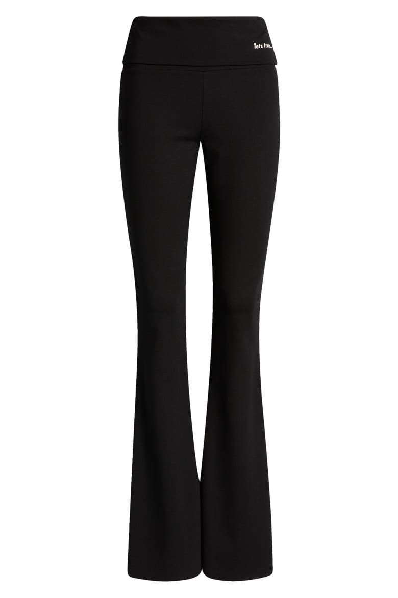 Stretch Yoga Flare Pants, Alternate, color, BLACK