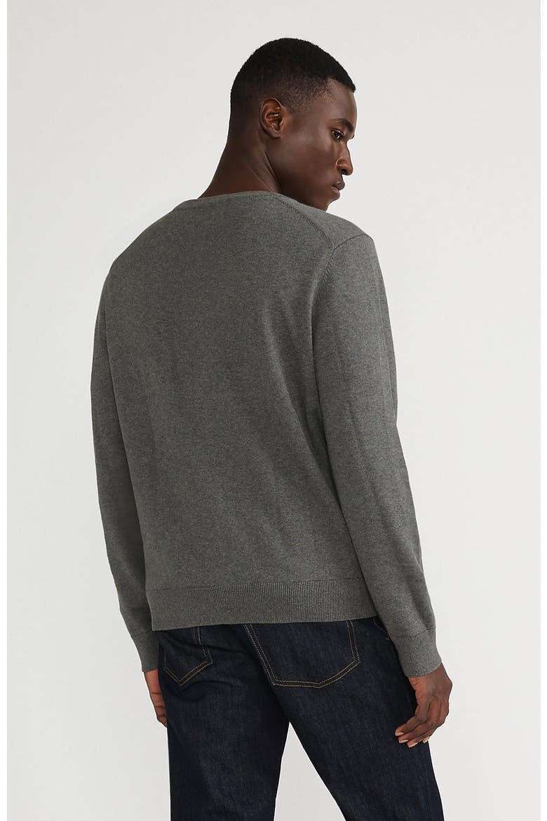 Fine Gauge Cotton Cardigan, Alternate, color, Charcoal Heather